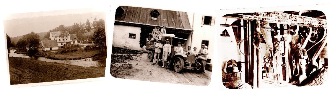 Historická fotografie mlýna v Rantířově